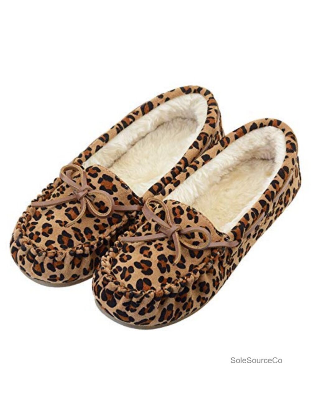 Micro Suede Faux Fur Lined Mocc Lace-Up Cozy Bow Women's